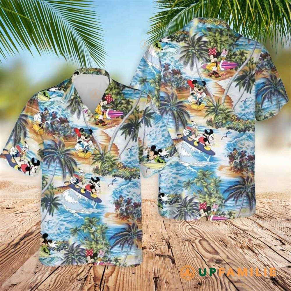 Mickey Mouse Mickey Mouse Pineapple Fruit Hawaiian Shirt