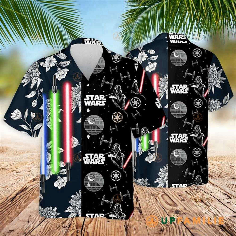 Nationals Star Wars Lightsaber Flower Hawaiian Shirt