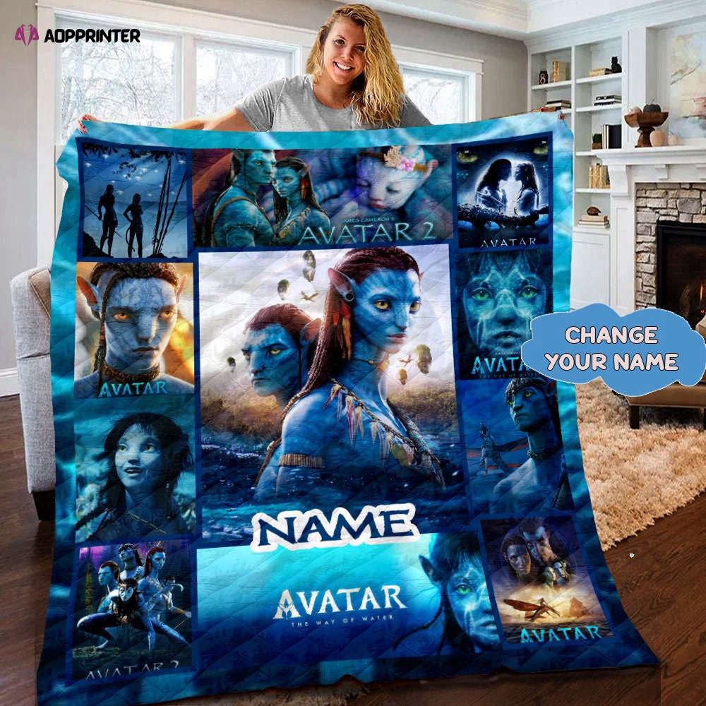 Personalized Avatar 2 Blanket  Blanket Gift Ideas  Avatar 2 shirt