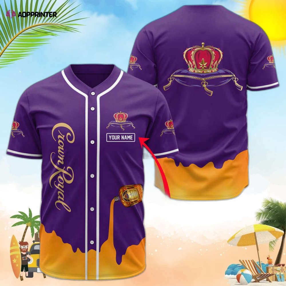 Personalized Crown Royal Whiskey 2k213 Baseball Jersey