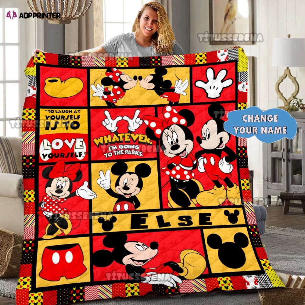 Minnie Mouse Quilt | Minnie Mouse Blanket | Mickey Mouse Birthday Gifts | Disney Christmas