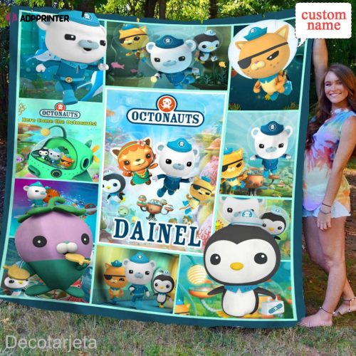 Personalized The Octonauts Quilt Blanket The Octonauts Fleece Blanket Birthday Gifts for Kidss