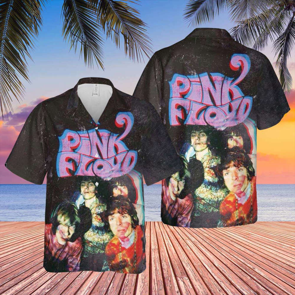 Pink Floyd Photo Mosaic Print Art of All Things Hawaiian Shirt