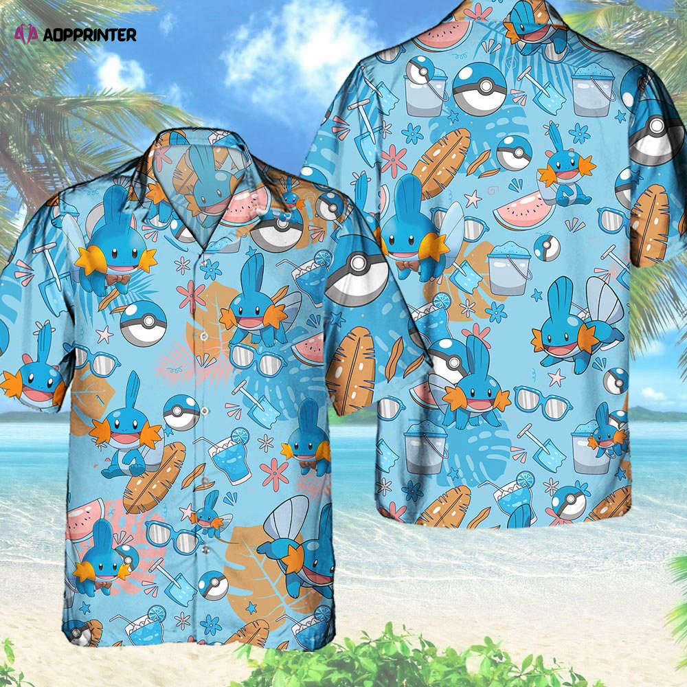 Pokemon Goomy Hawaiian Aloha Hawaii Shirt Anime Sliggoo Button Up Shirt Matching Pokemon Ball Fans