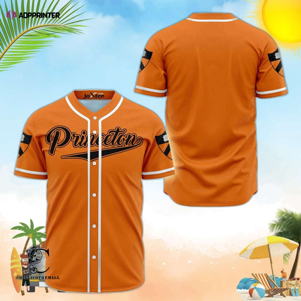 Princeton University Orange Baseball Jersey