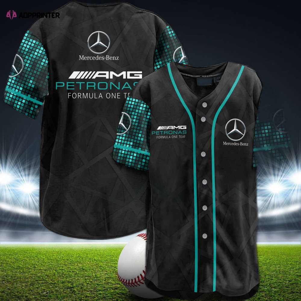 Rev up Your Style with the Mercedes X Petronas Racing Baseball Jersey