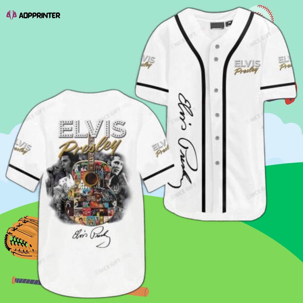 Vintage Elvis Presley Baseball Jersey – Iconic Retro Music Apparel for Fans