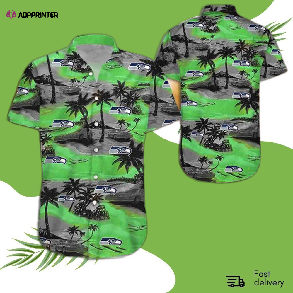 Seahawks Seahawks Button Up Shirt Nfl Hawaiian Shirt Hawaiian Shirt