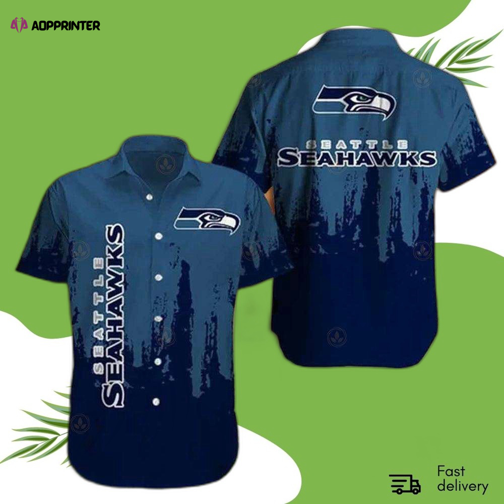 Seahawks Seattle Seahawks Aloha Tropical Hawaiian Shirt