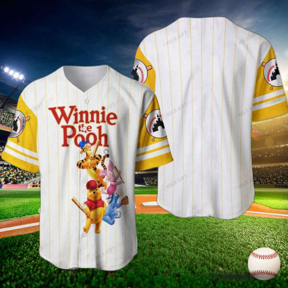 Disney Winnie The Pooh Baseball Jersey: Playful and Stylish Character Apparel