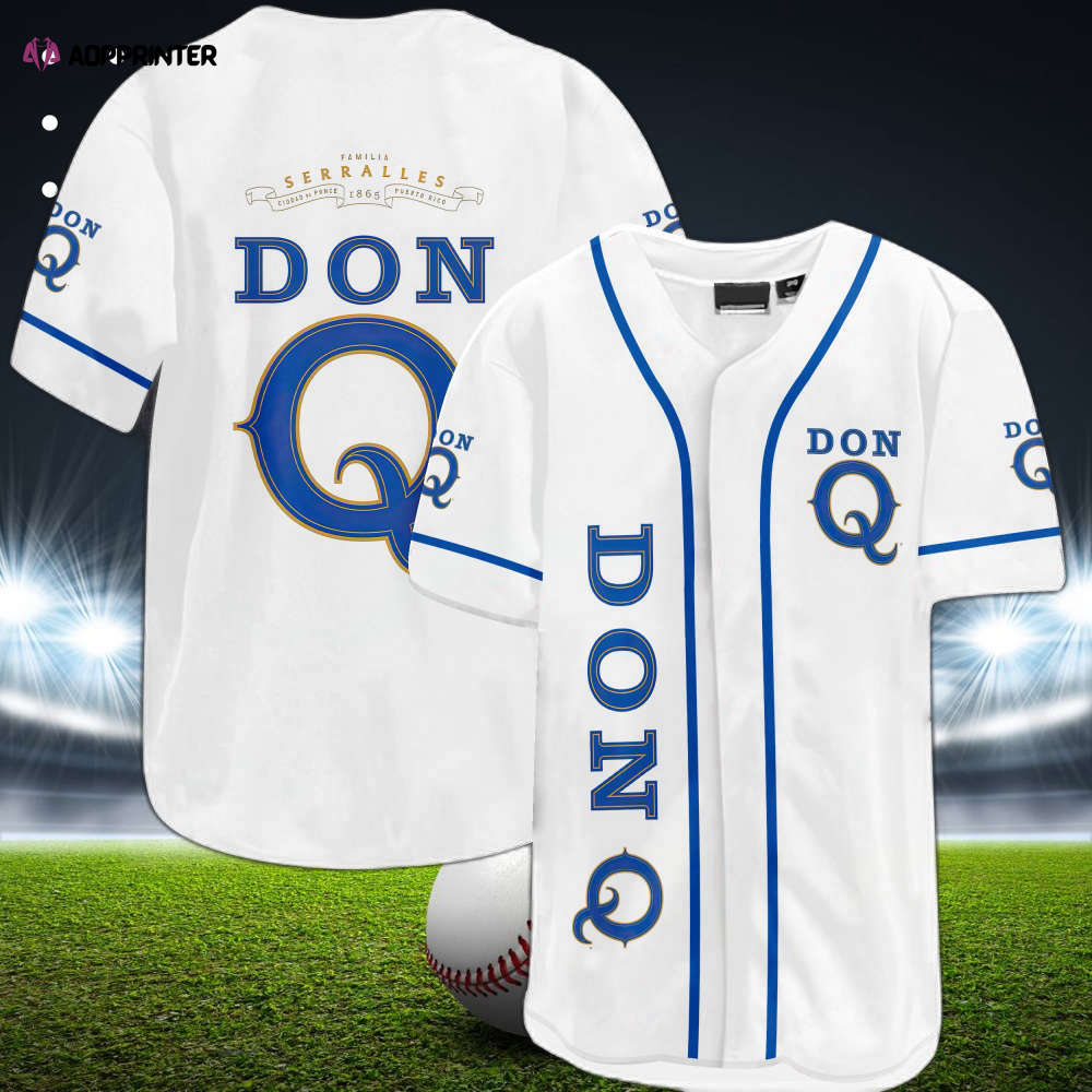 Show Your Team Spirit with Don Q Puerto Rican Rum Baseball Jersey