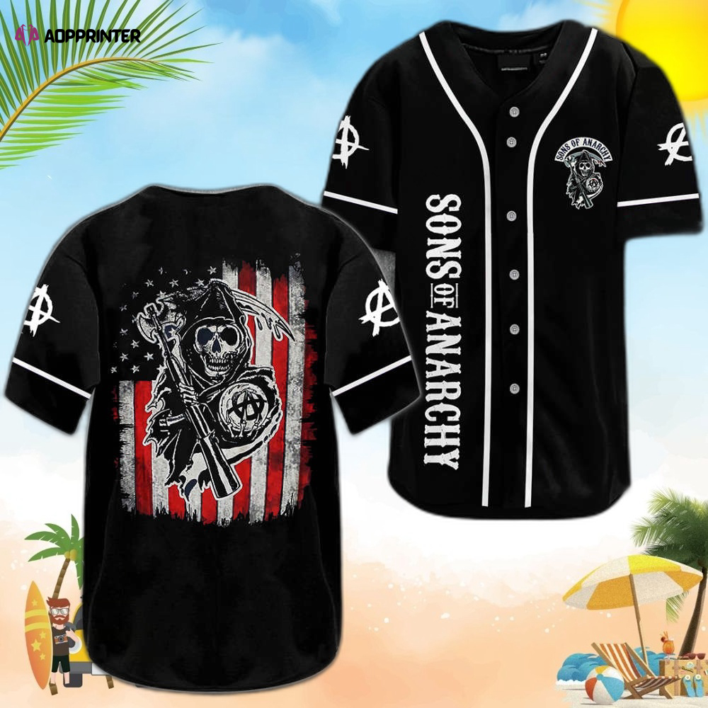 Sons of Anarchy Baseball Jersey: Authentic and Stylish SOA0306L6KD Apparel