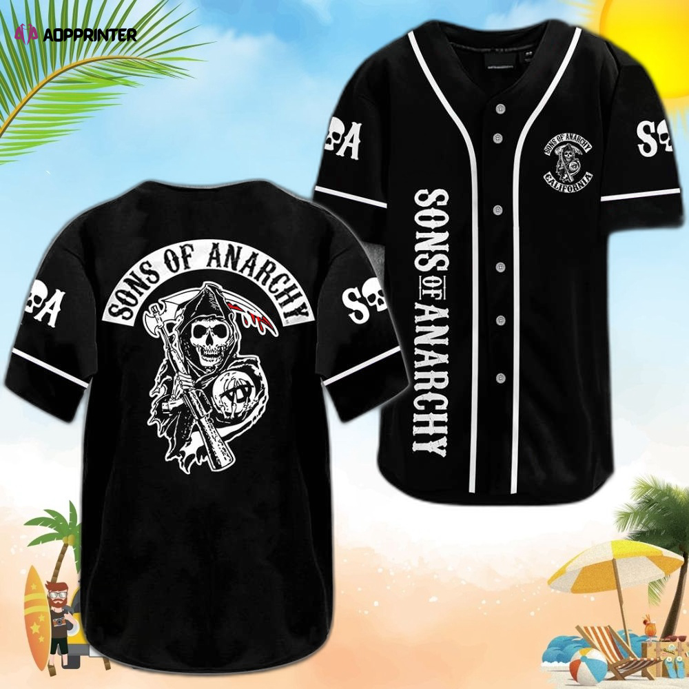 Sons of Anarchy Baseball Jersey: SOA0306L4KD – Authentic Design