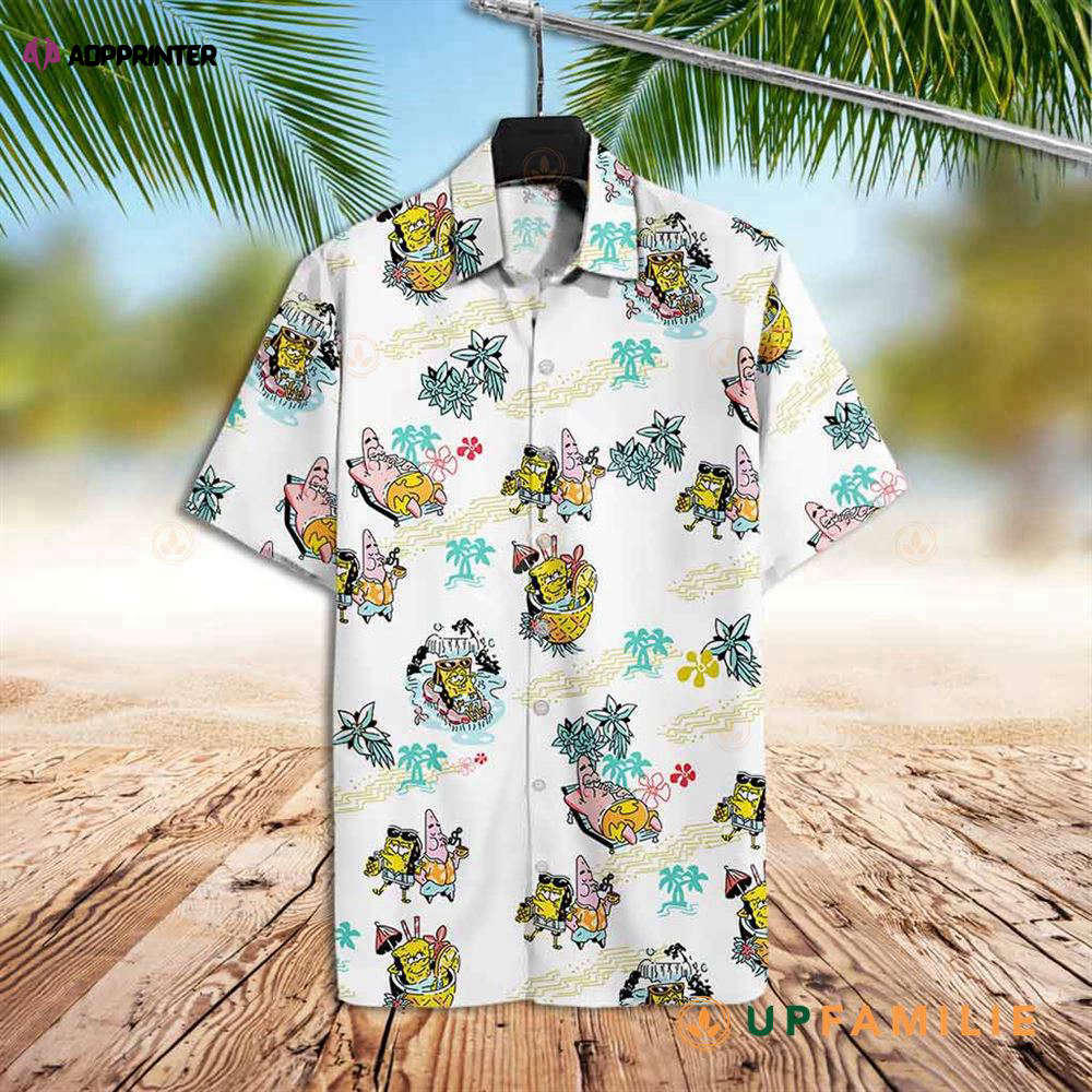 Spongebob Hawaiian Shirt: Pink Sponge & Friends – Best Hawaiian Shirts