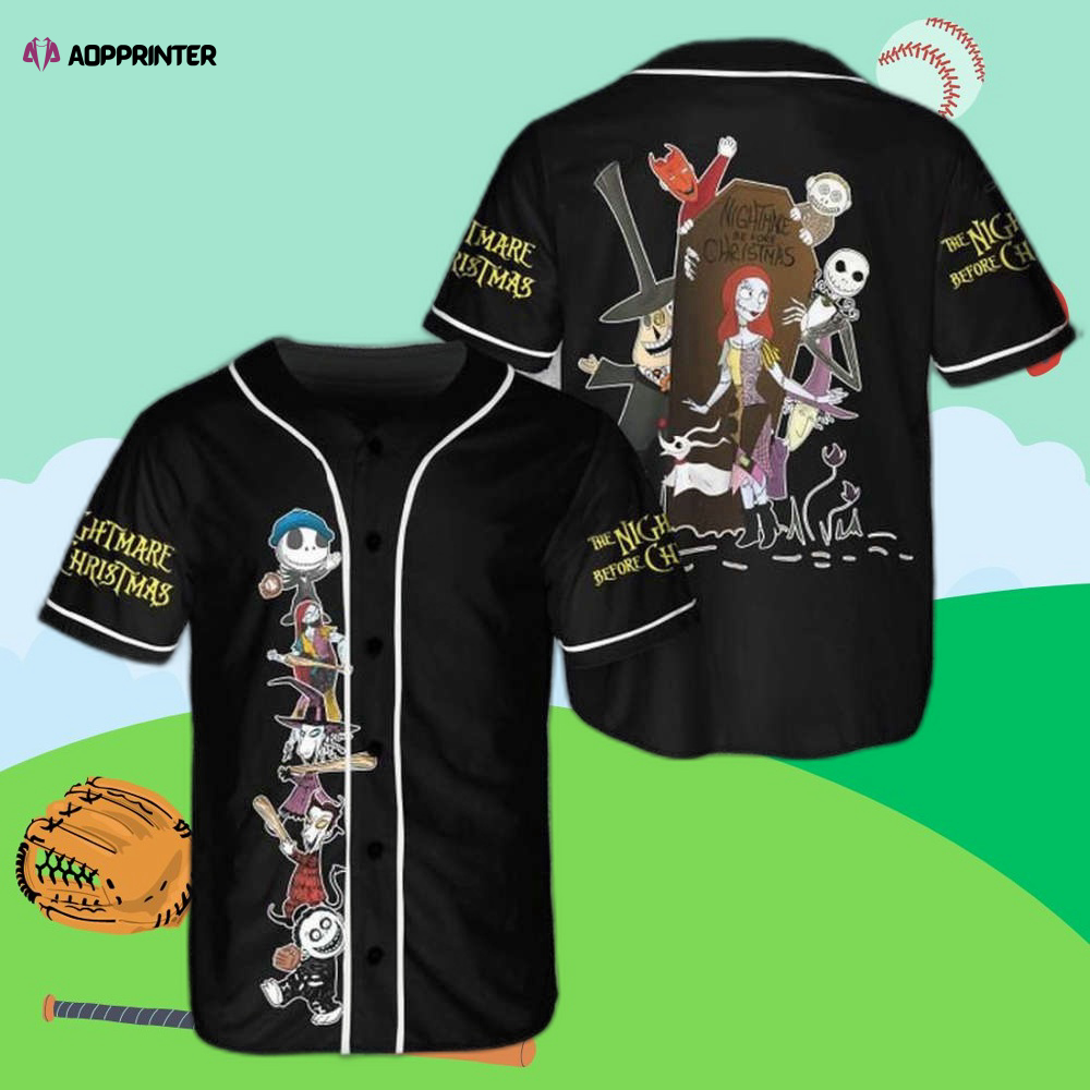 Spooktacular Jack Skellington Halloween Baseball Jersey – Limited Edition
