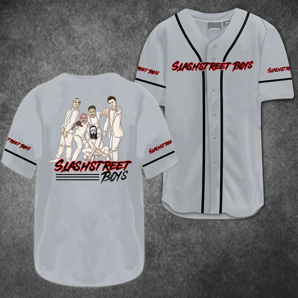 Spooky Style: Horror Slashstreet Boys Baseball Jersey for Fans
