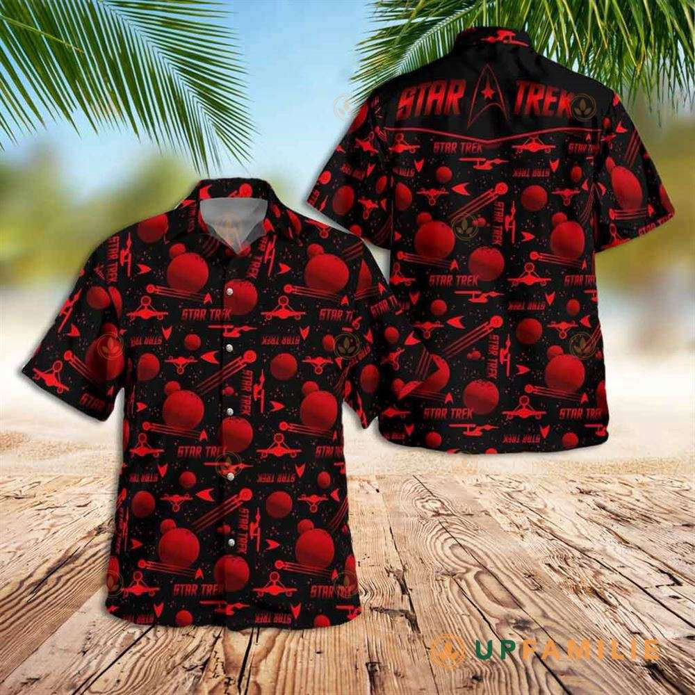 Star Trek Red Hawaiian Shirt Summer Holiday Fans Gift