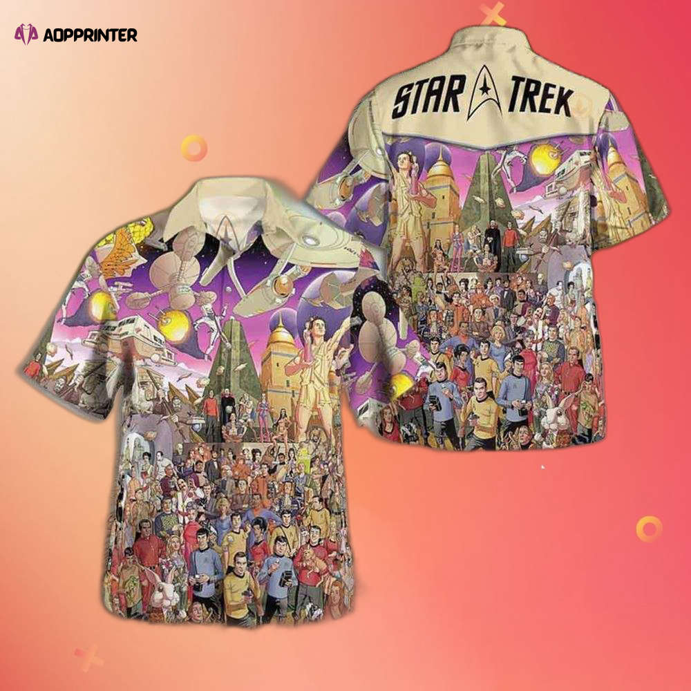 Star Trek Star Trek The Original Series 50th Anniversary Comics Hawaiian Shirt Summer Holiday Fans Gift