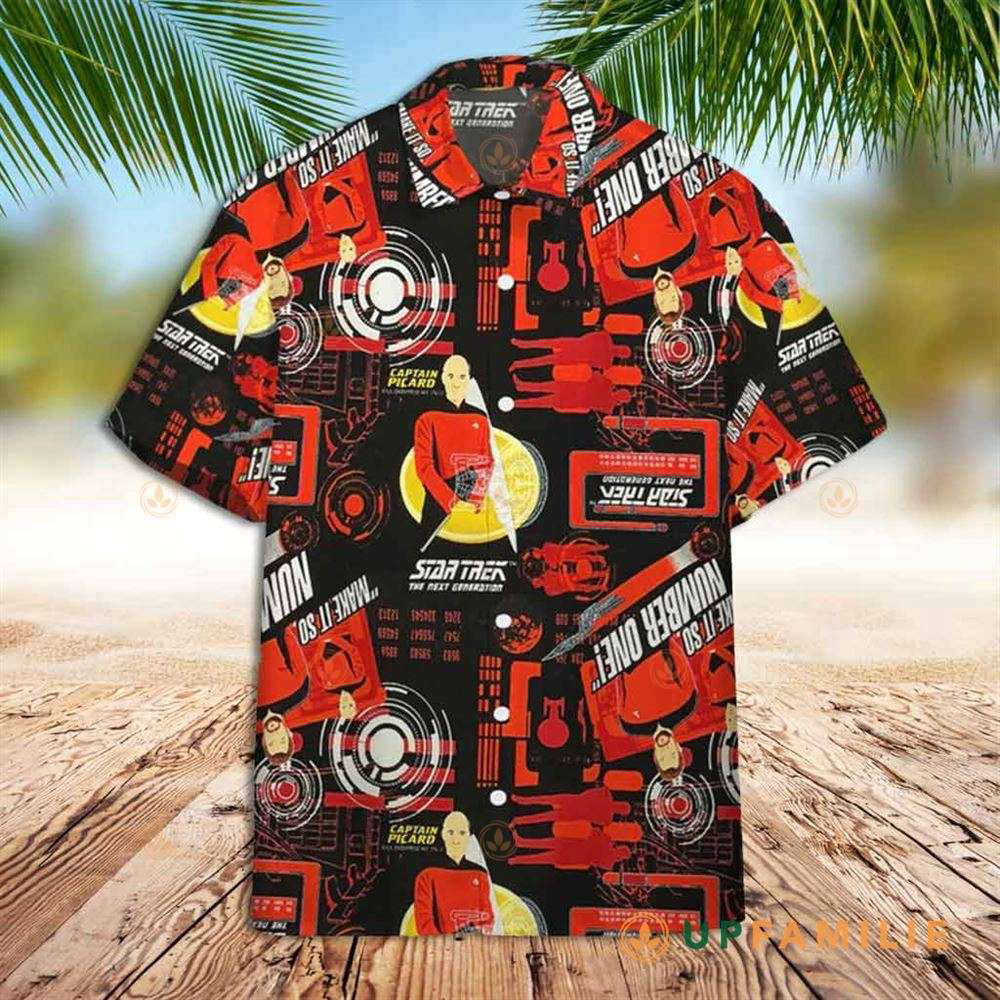 Star Trek The Next Generation Red Team Hawaiian Shirt Summer Holiday Fans Gift