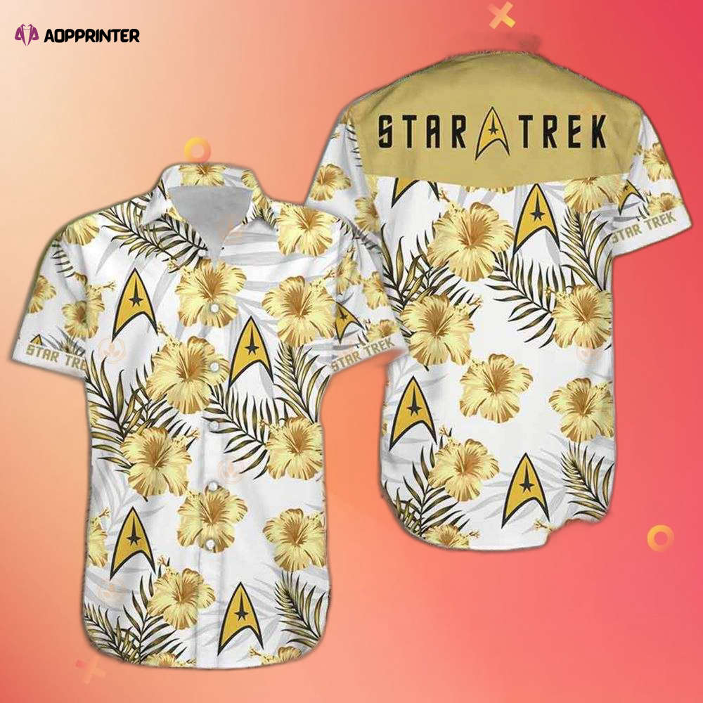 Star Trek Tropical Floral Hawaiian Shirt Summer Holiday Fans Gift