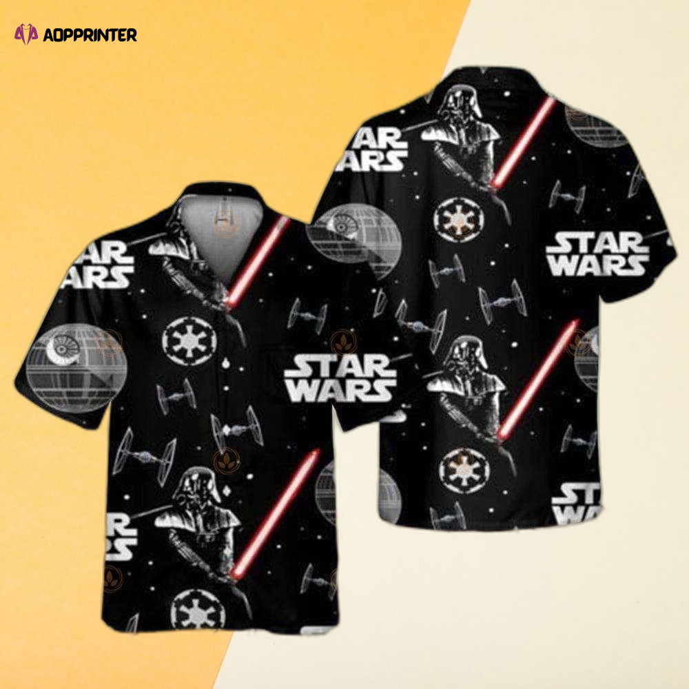 Star Wars Star Wars Darth Vader With The Galactic Empire Logo Hawaiian Shirt