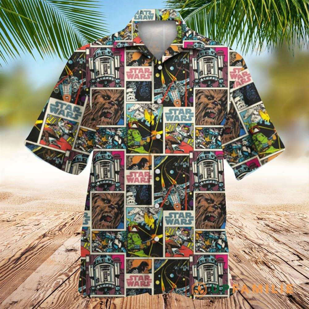 Star Wars Star Wars Print Comic Pattern Hawaiian Shirt