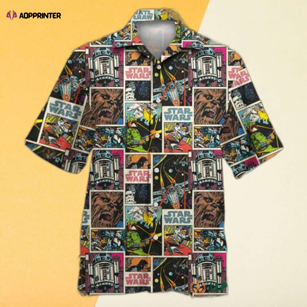 Star Wars Star Wars Print Comic Pattern Hawaiian Shirt