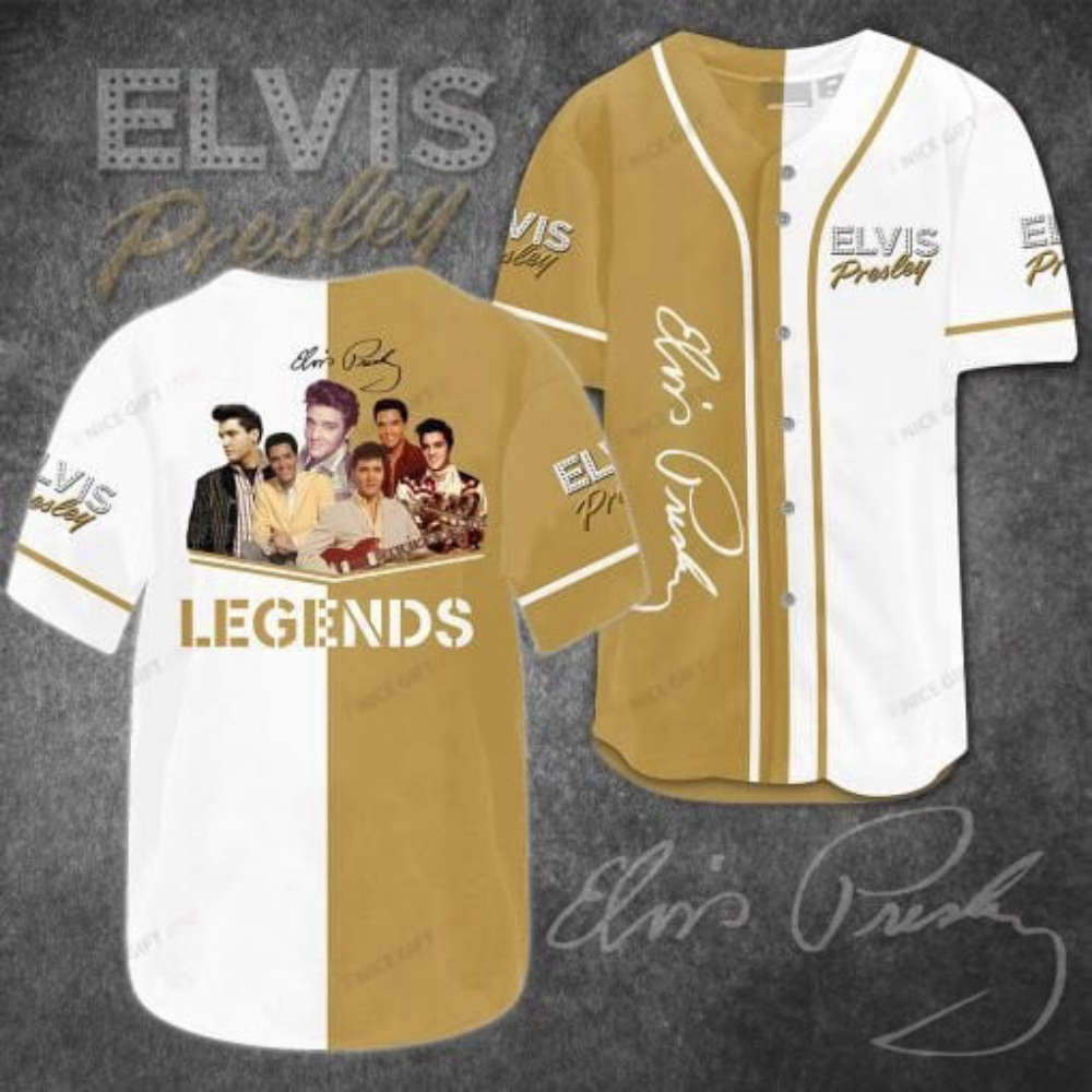 Vintage Elvis Presley Baseball Jersey – Classic Rock  n  Roll Apparel