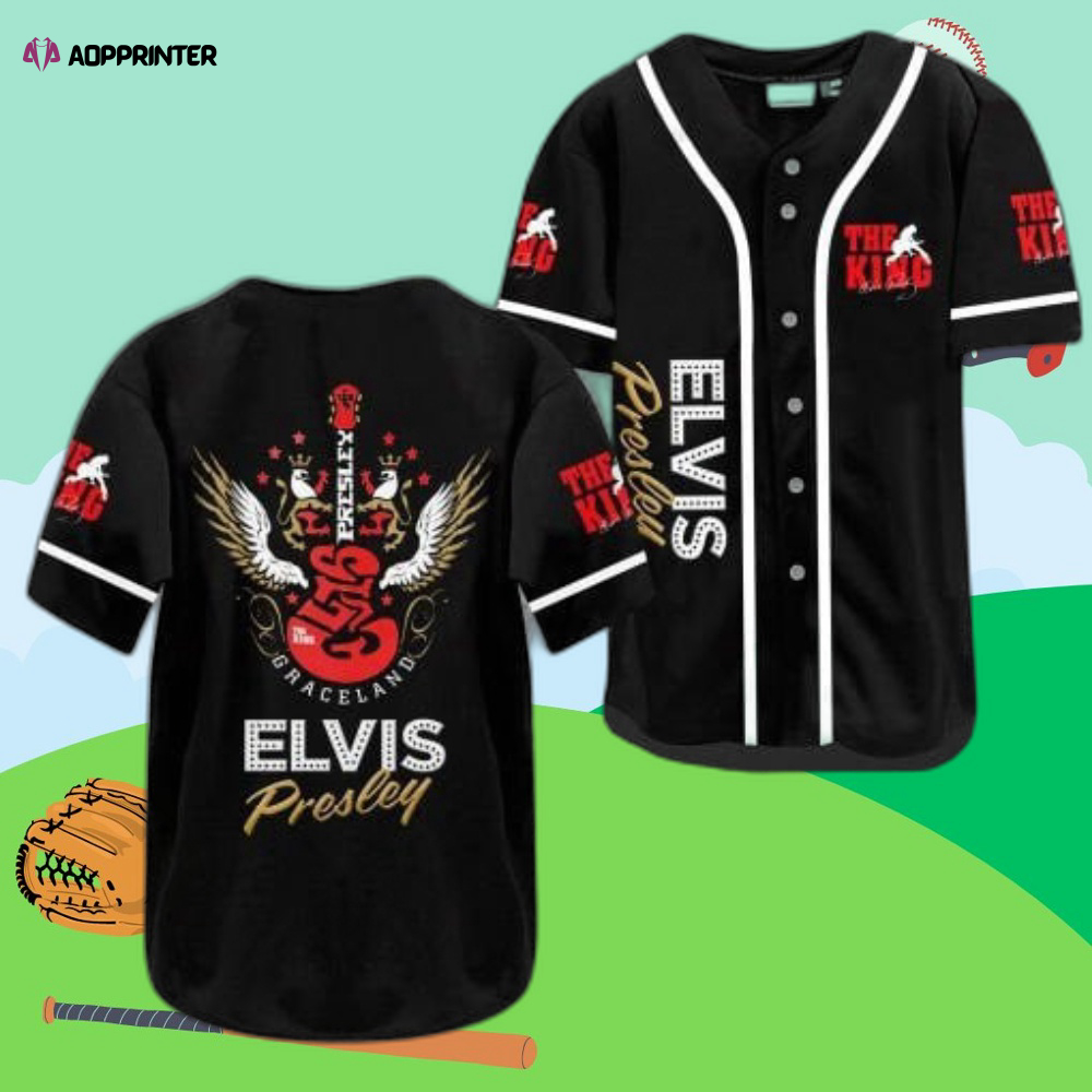 Vintage Elvis Presley Baseball Jersey – Iconic Retro Style   Limited Edition