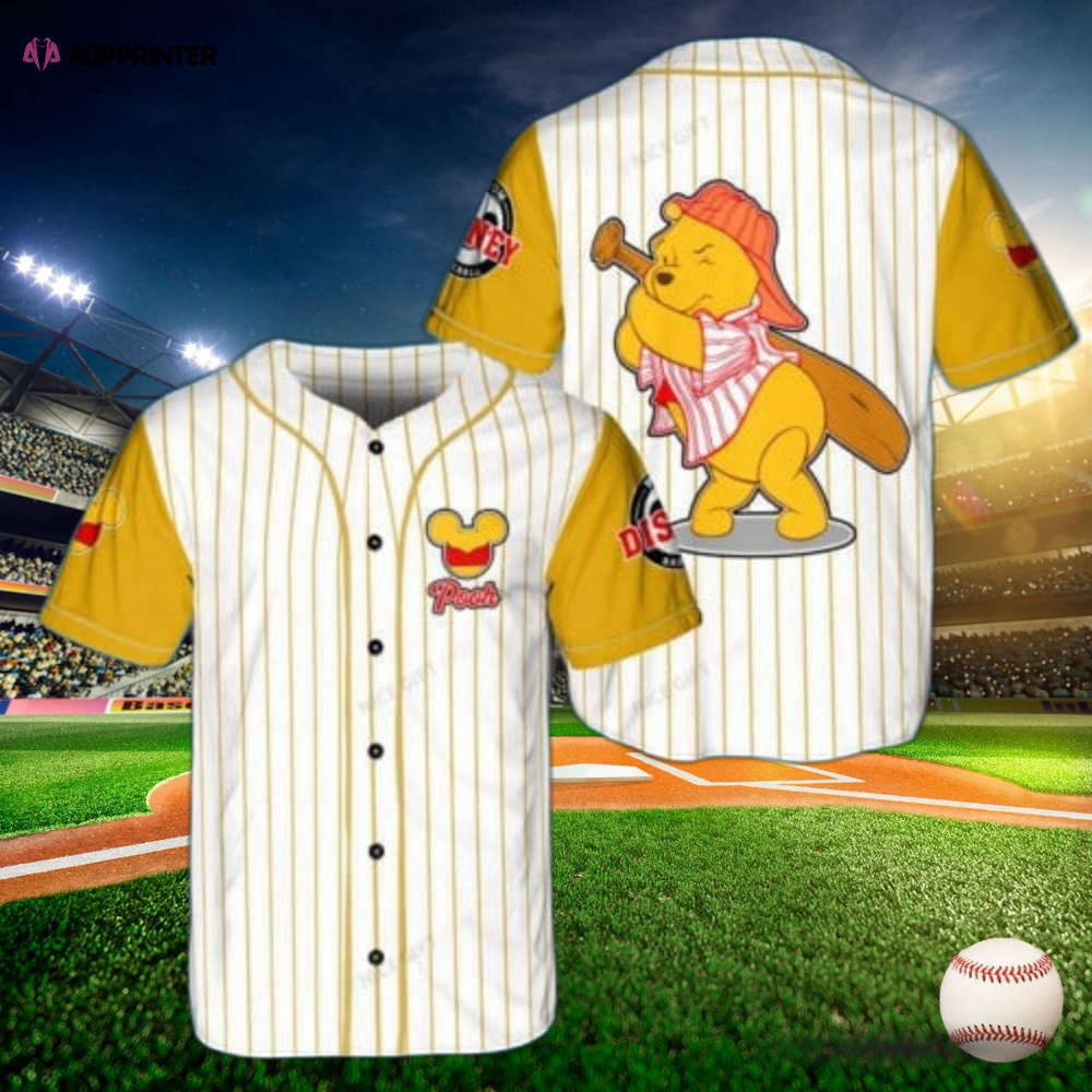 Winnie The Pooh Baseball Jersey: 3D Printed Design for Sports Enthusiasts
