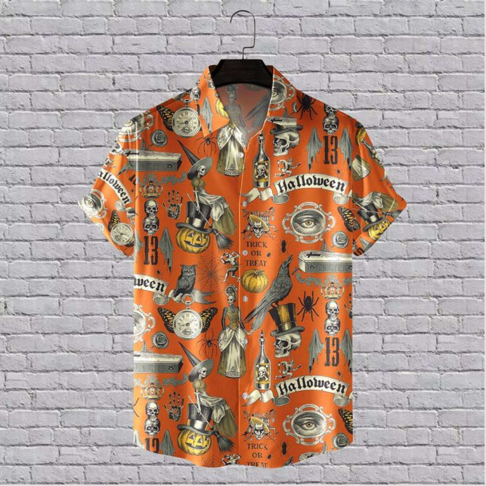 Witch Halloween Hawaiian Shirt: Spooky Style for Your Costume Party