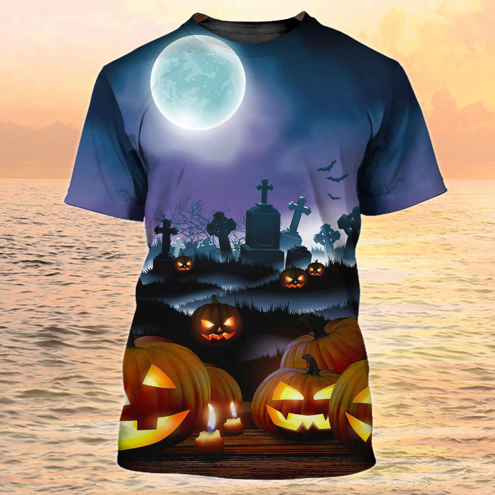 Halloween 3D Tshirt Mens Halloween Shirt Happy Halloween 3D Full Print On Shirt