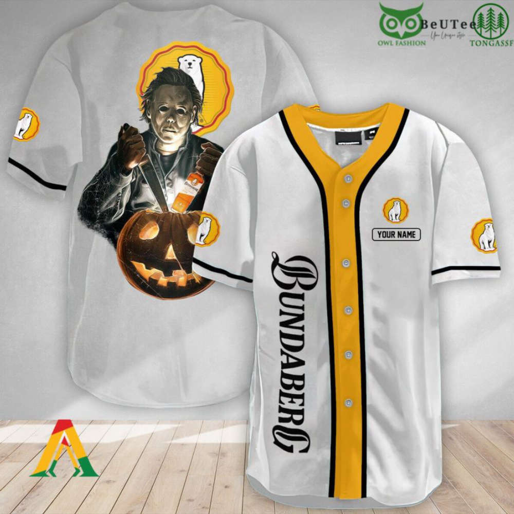 Spooky Personalized Michael Myers Halloween Baseball Jersey – Scare with Style!