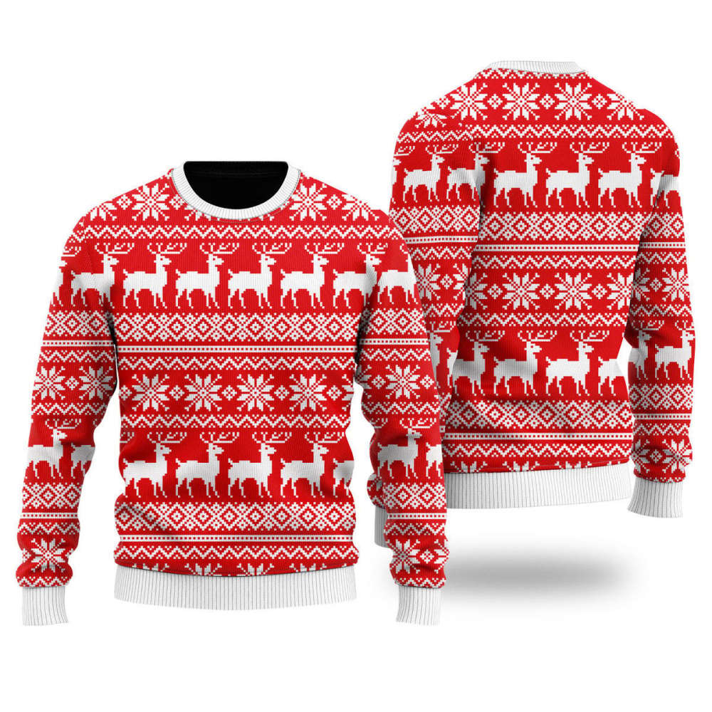 Deermas Christmas Is Lit Ugly Christmas Sweater