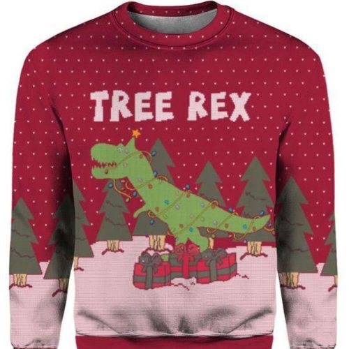 Tree Rex Christmas Ugly Christmas Sweater