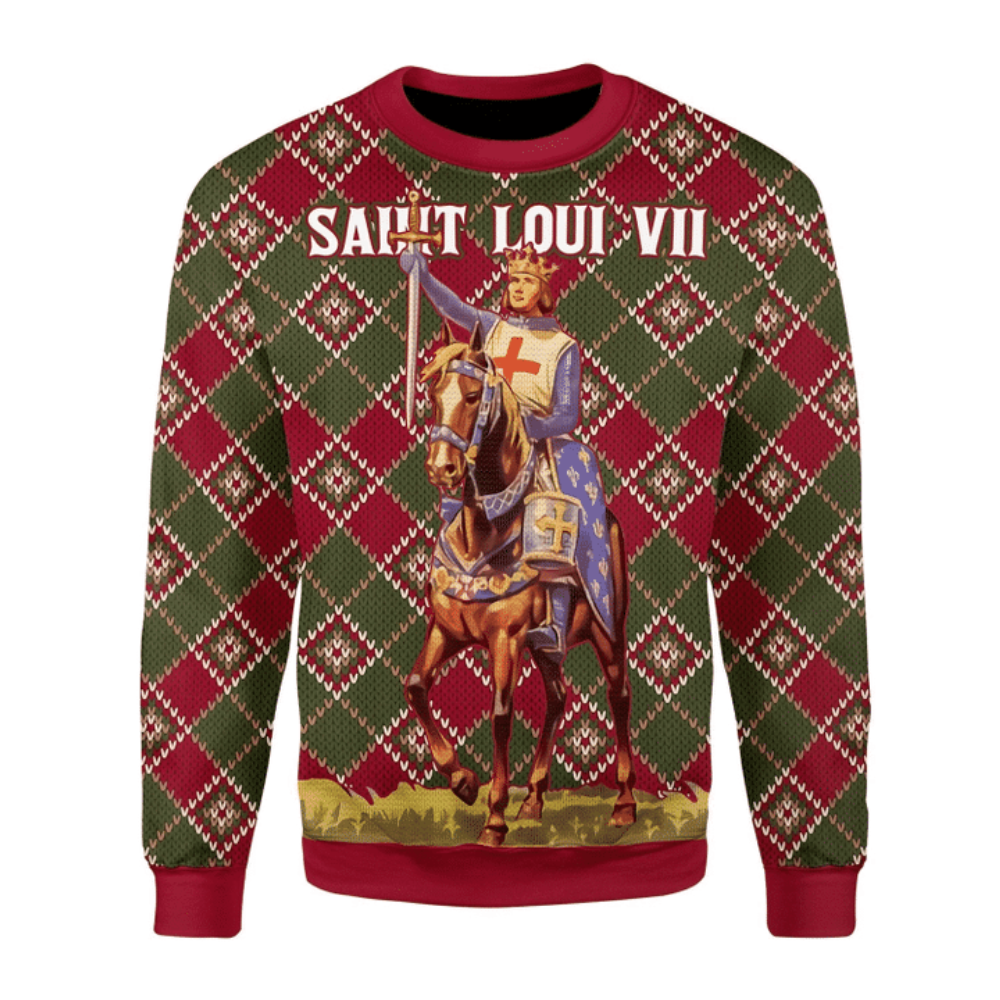 Get Festive with Saint Loui VII Ugly Christmas Sweater – Stylish Holiday Attire