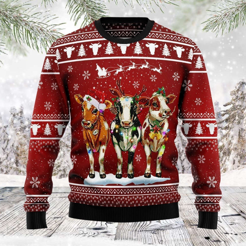 Area 51 3D Knitting Pattern Print Ugly Christmas Sweater Hoodie All Over Printed