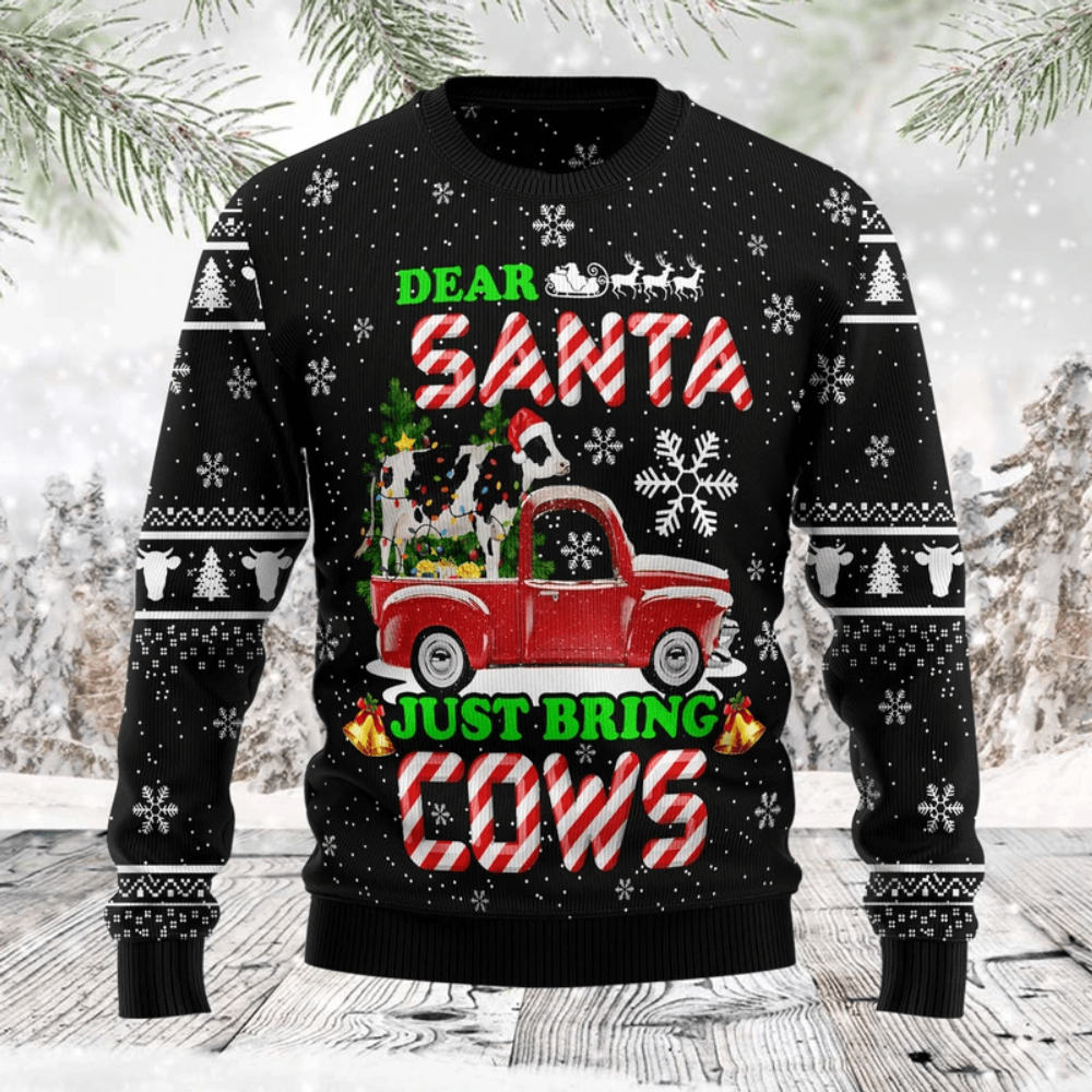 Horse Pattern Ugly Christmas Sweater