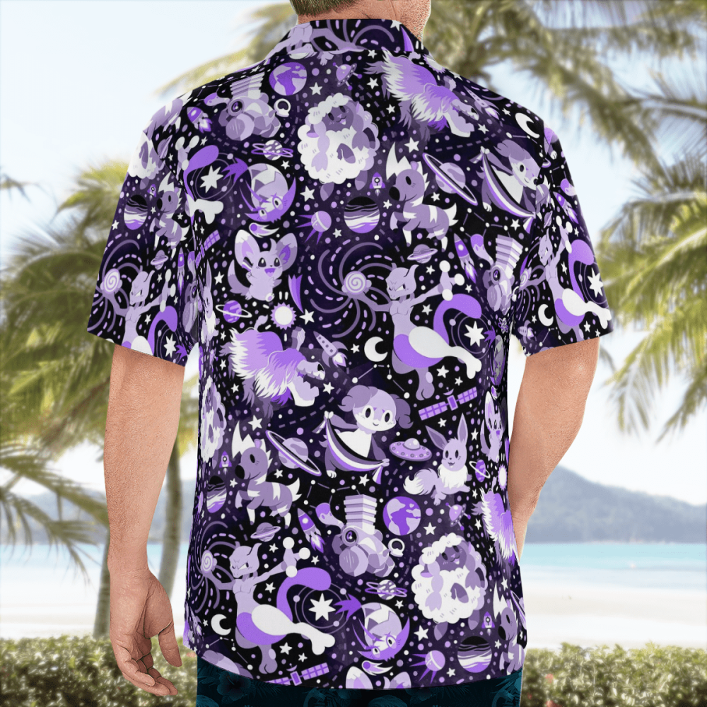 Stylish Astronomical Pokemon Hawaiian Shirt: Embrace Hawaiian Vibes