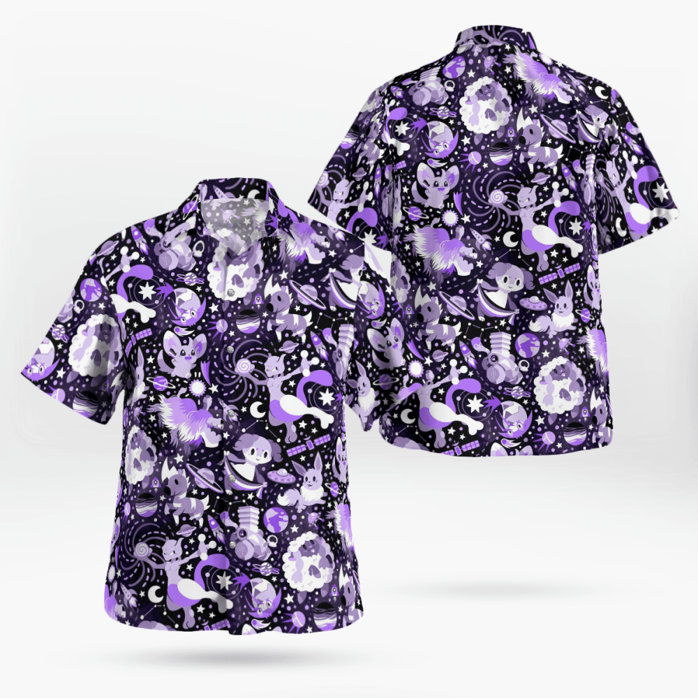 Stylish Astronomical Pokemon Hawaiian Shirt: Embrace Hawaiian Vibes