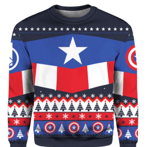 Marvel Captain America Christmas Sweater: Festive Superhero Gear