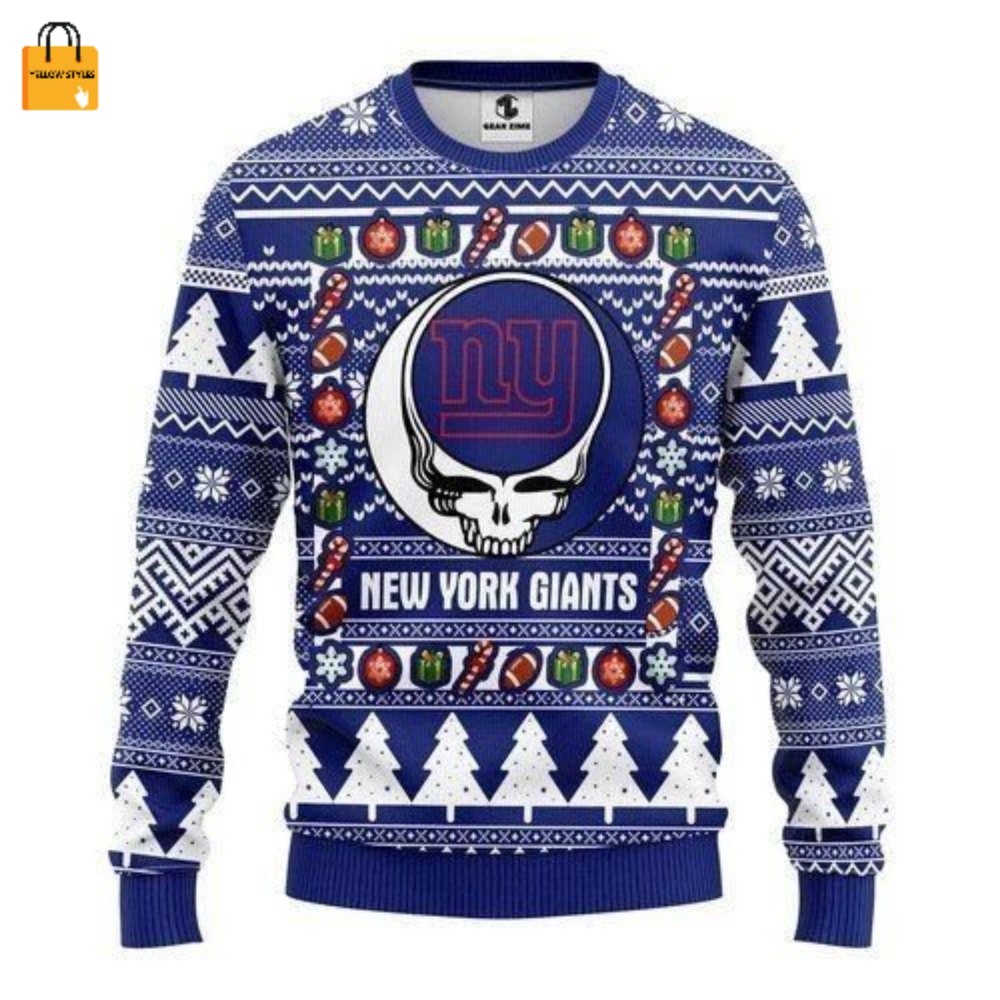 Get Festive with New York Giants NFL Ugly Christmas Sweater – Perfect for NFL Fans!