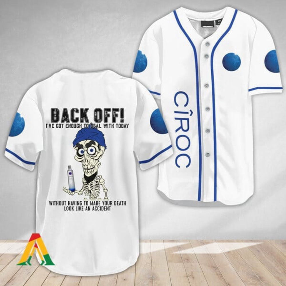 Achmed Back Off: Ciroc Vodka Baseball Jersey – Stylish & Bold Design