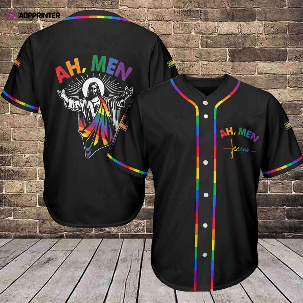 Ah Men Baseball Jersey 414 – LGBT Baseball Tee: Show Your Pride!