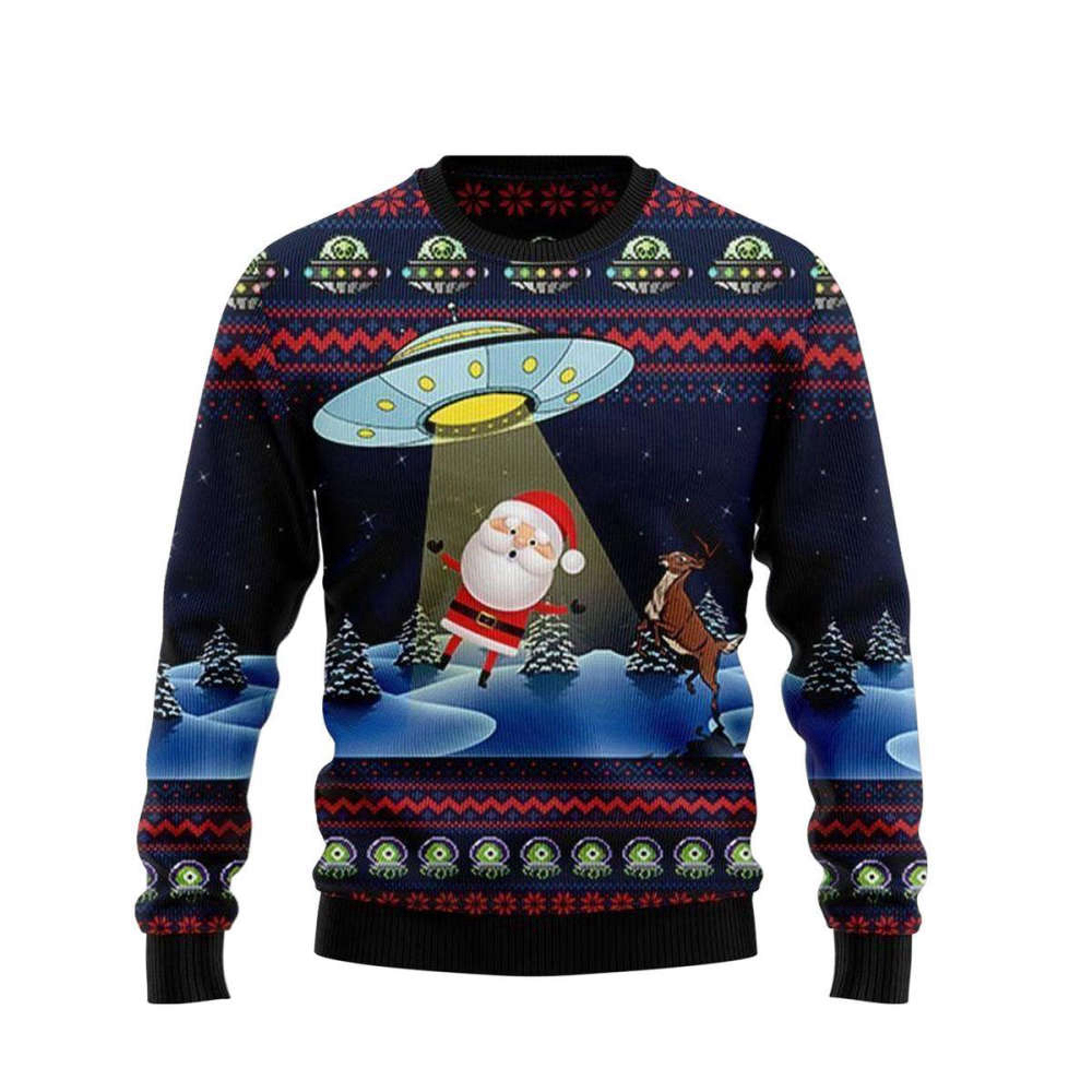 Alien Don’t Catch Santa Ugly Sweater