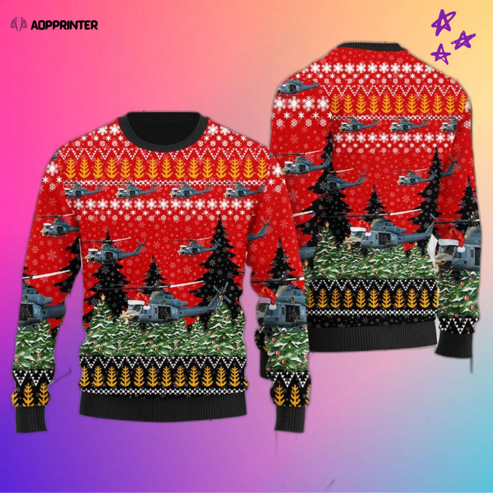 Get Festive with Bell UH-1Y Venom Ugly Christmas Sweater – Limited Edition!