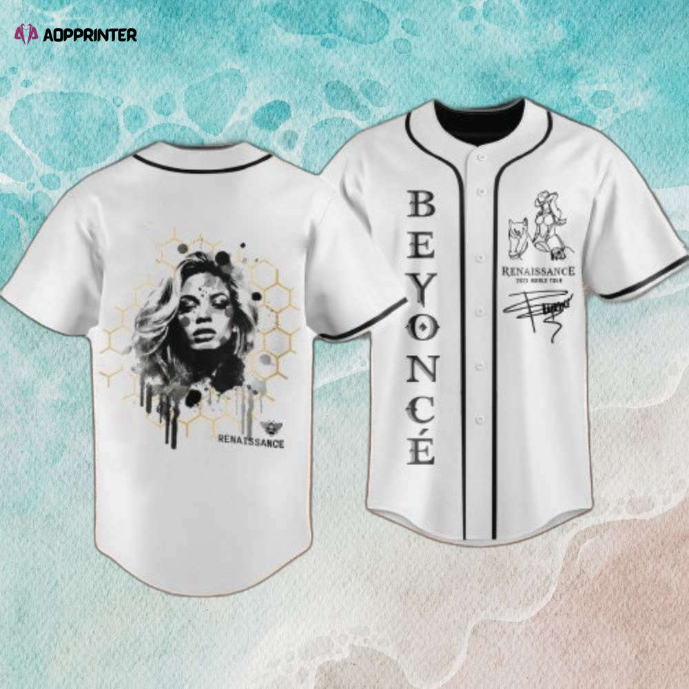 Beyonce Bee Renaissance Tour 2023 Baseball Jersey: Trendy Renaissance Shirt