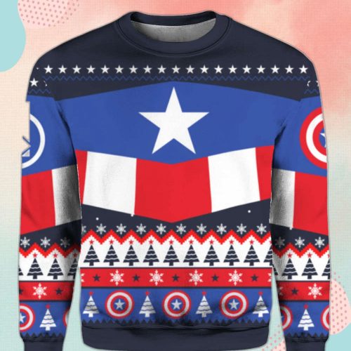 Marvel Captain America Christmas Sweater: Festive Superhero Gear