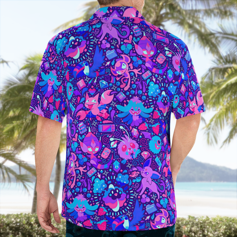 Capture the Supernatural with a Stylish Pokemon Hawaiian Shirt