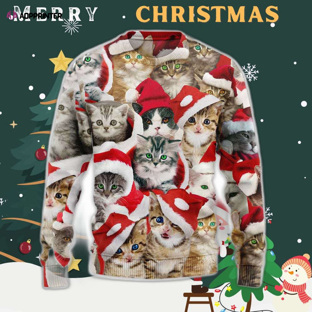 Bye Buddy Knitting Pattern 3D Print Ugly Christmas Sweater Hoodie All Over Printed